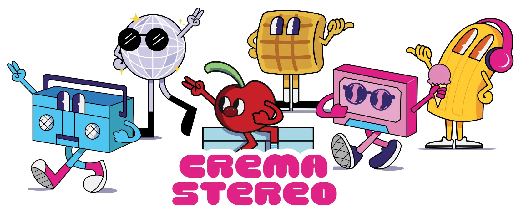 Personajes de la Fábrica Crema Stereo